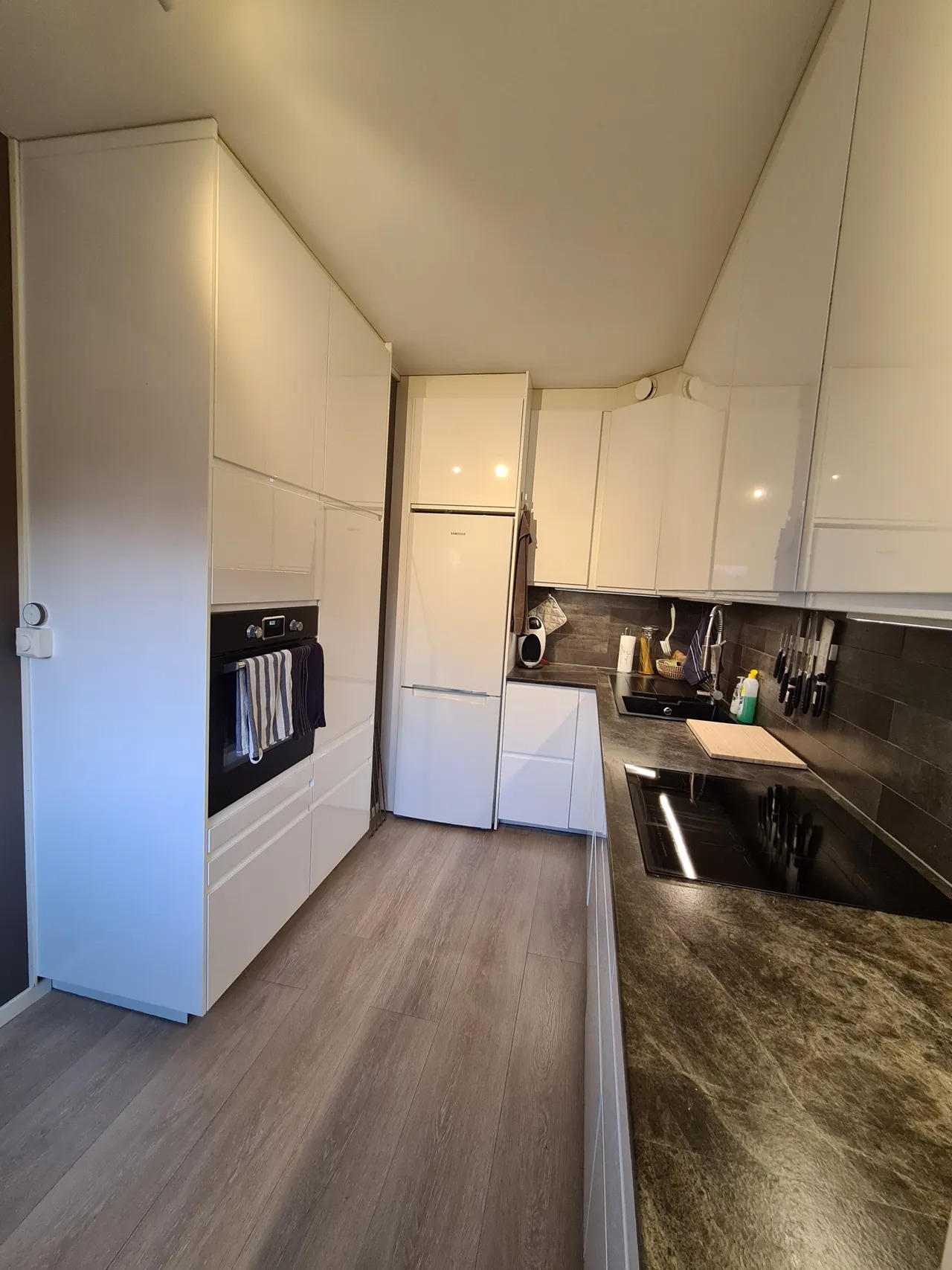 Kjøkkenet ble pusset opp i 2019